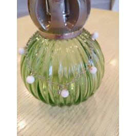 ランプネックレス・ホワイトジェード