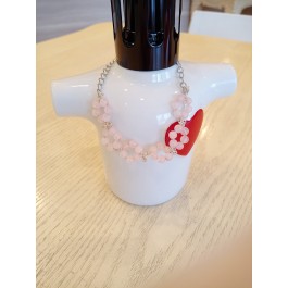 ランプネックレス・ローズクオーツ