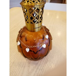 ランプネックレス・ホワイトハート（貝）