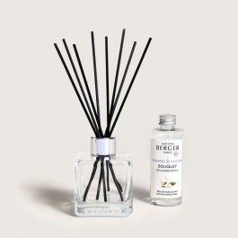 アロマリードディフューザー・アイスキューブ180ml+ホワイトムスク100ml　ice Cube Scented Bouquets reeds Diffuser+Délicat Musc Blanc